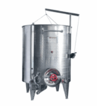 Conical Bottom Stainless Steel Wine Container- Italy