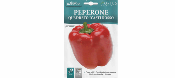 Peperone Roso Peperone Quadrato D’asti Rosso Seeds - Hawa Agri